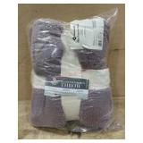 Plaid Faux Fur Throw Blanket