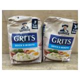 2 Quaker Quick 5-Minute Grits Bags