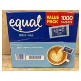 Equal Original Zero Calorie Sweetener 1000 Packets