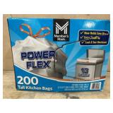 200 Tall Kitchen Bags with Drawstring