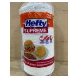 Hefty Supreme 3-Compartment Plates, 200 Count