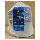 Pack of 204 Ultra Dinner Paper Plates