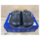 Black Birkenstock Boston Clogs Size 42