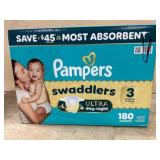 Pampers Swaddlers Size 3 Diapers, Pack of 180