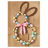 26-Inch Bunny-Shaped Wreath