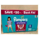 Pampers Cruisers 360 Diapers, Size 5, 124 Count