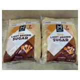 Two Bags of Cane Light Brown Sugar