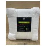 8-Pack White Bath Towels