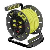 50ft 4-Socket Extension Cord Reel With Mount