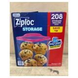 Ziploc Storage Gallon Bags, 208 Count