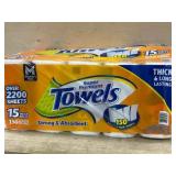 Orange Premium Paper Towels, 15 Mega Rolls