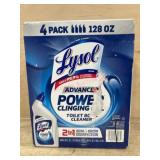 Lysol Advanced Power Toilet Bowl Cleaner, 4 Pack