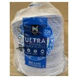 Pack of 204 Ultra Dinner Paper Plates