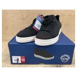 Womenï¿½s Lace-Up Sneakers, Size 10, Black