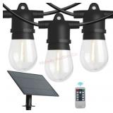 Outdoor LED Solar String Lights with Remote