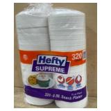 Hefty Supreme 6-Inch Snack Plates, 320 Count