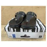 Womenï¿½s Black DV Footbed Sandals, Size 9