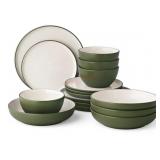 16-Piece Textured Stoneware Dinnerware Set