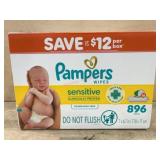 Pampers Sensitive Baby Wipes, 896 Count