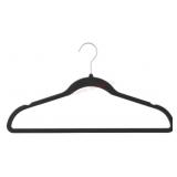 Pack of 50 Black Velvet Adult Hangers