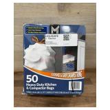 Heavy Duty Kitchen & Compactor Bags, 50-Count