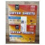 Dryer Sheets Twin Pack 480 Sheets Total