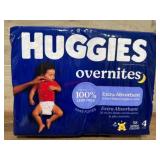 Huggies Overnites Diapers Size 4, 58 Count