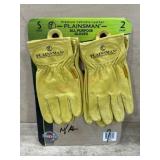 Plainsman Premium Leather Gloves, Size S