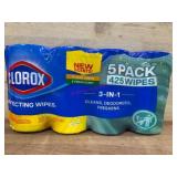 Clorox 3-in-1 Disinfecting Wipes 5-Pack