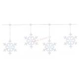 10ct LED Snowflake Lights, 18ï¿½ Lighted Length