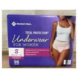 96-Count Total Protection Underwear for Women