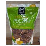 Natural Pecan Halves, Raw and Unroasted