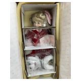 Wendy Lawton 14 inch porcelain doll with bear