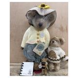 Boyds bear Momma and child dressed in sweaters