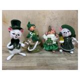 4- Annalee Saint Patrick's mice and elf  4 inch