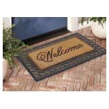 Welcome Rubber Coir Doormat, 23' x 36'