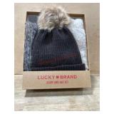 Lucky Brand Scarf and Hat Set in Box