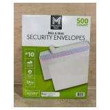 Package of 500 Security Envelopes