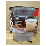 6 Food Storage Containers with Covers