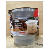 Six Food Storage Containers with Covers