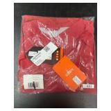 Red Long Sleeve Men's Shirt, Size 3XL