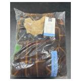 Men's Fleece Shacket with Plaid Design