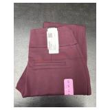 Women's Burgundy Pants, Size Small