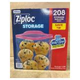 Ziploc Storage Gallon Bags, 208 Count