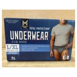 Menï¿½s Disposable Underwear, L/XL, 84 Count