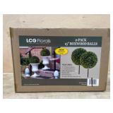 LCG Florals 2-Pack 15-Inch Boxwood Balls