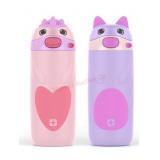 2 Kids' Character Water Bottles, Pink and Purple