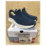 Skechers Navy Slip-On Shoes, Size 10