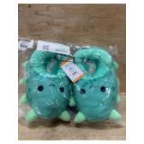 Plush Dinosaur Kid's Slippers, Size 4/5