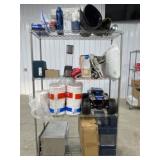 As-Is Rack With Assorted Items